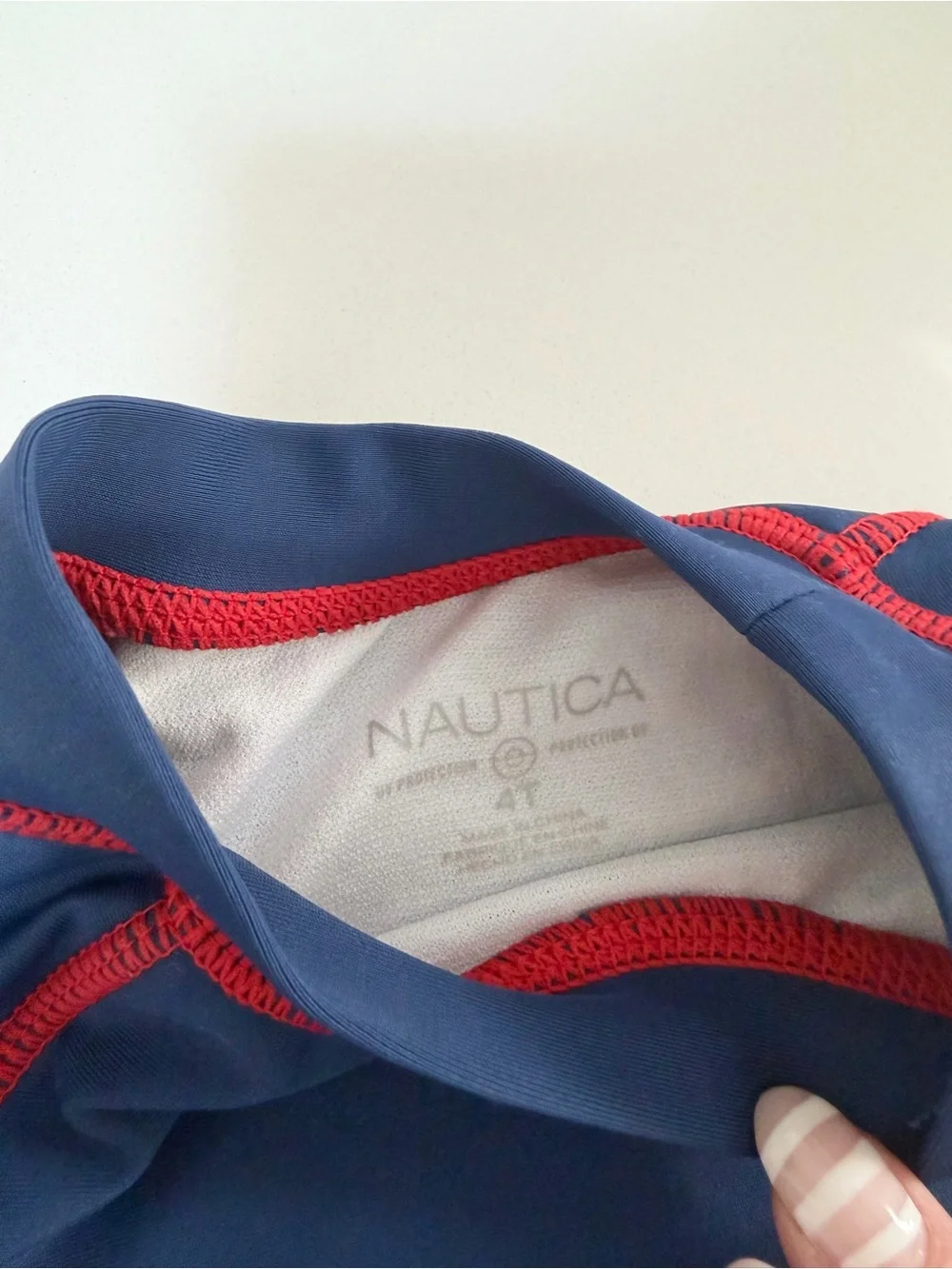 Nautica Girls' Two-piece Rashguard Swimsuit Set